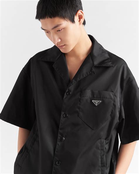 nylon short sleeve shirts Prada